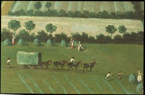 Landschaft um Dixton Manor, ca. 1725 (Detail) von English School